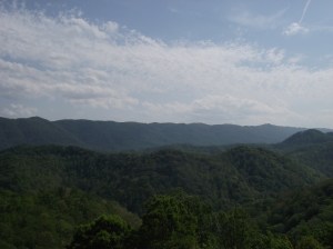 Photo by Parker Hobson. Pine Mountain, Letcher Co., Ky. A view from the author's home. m